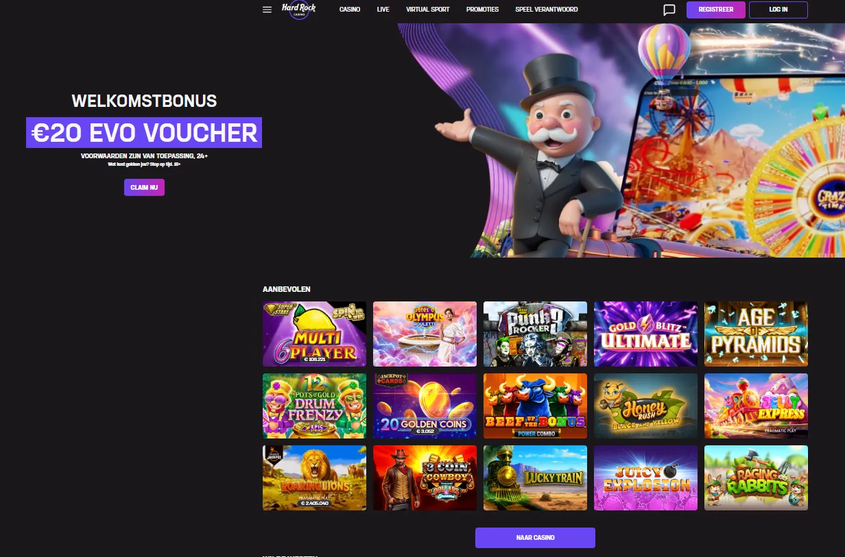 Hard Rock Casino spelaanbod