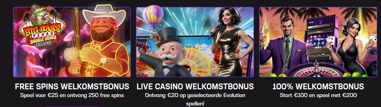 bonussen bij Hard Rock Casino